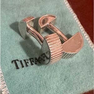 Tiffany & Co. Genuine Coin Edge Cufflinks - Rare Retired c.2003 Sterling Silver